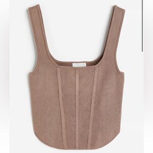 H&M Fine Knit Corset Top